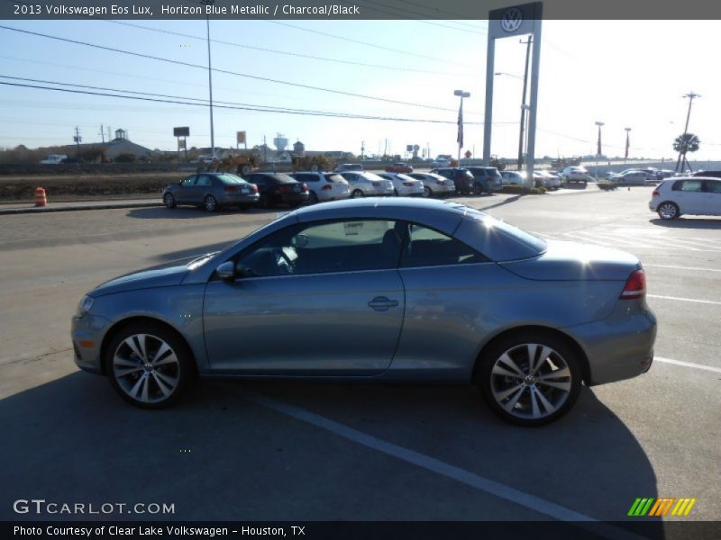 Horizon Blue Metallic / Charcoal/Black 2013 Volkswagen Eos Lux