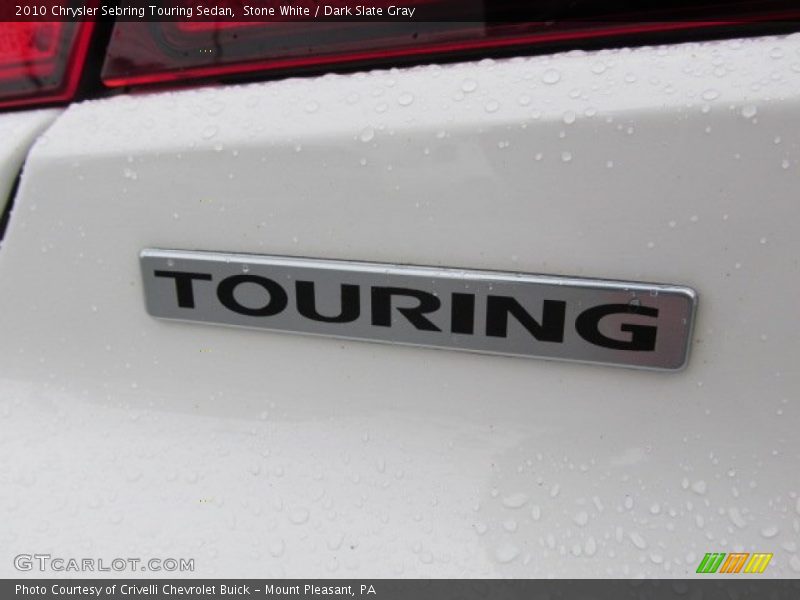 Stone White / Dark Slate Gray 2010 Chrysler Sebring Touring Sedan