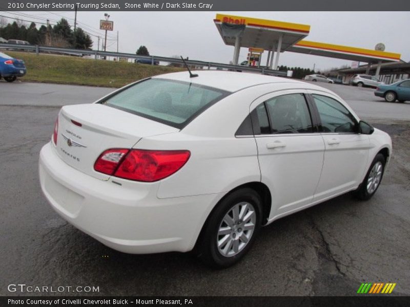 Stone White / Dark Slate Gray 2010 Chrysler Sebring Touring Sedan