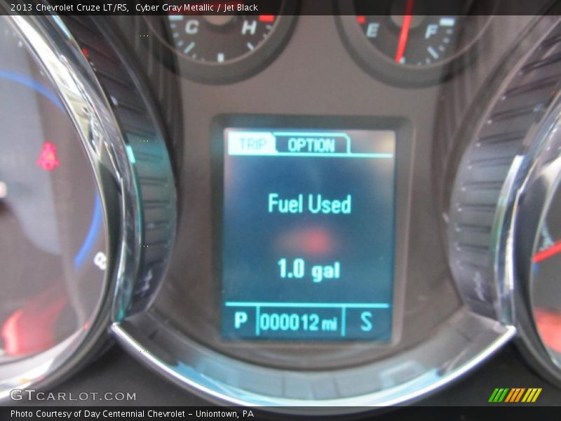 Cyber Gray Metallic / Jet Black 2013 Chevrolet Cruze LT/RS