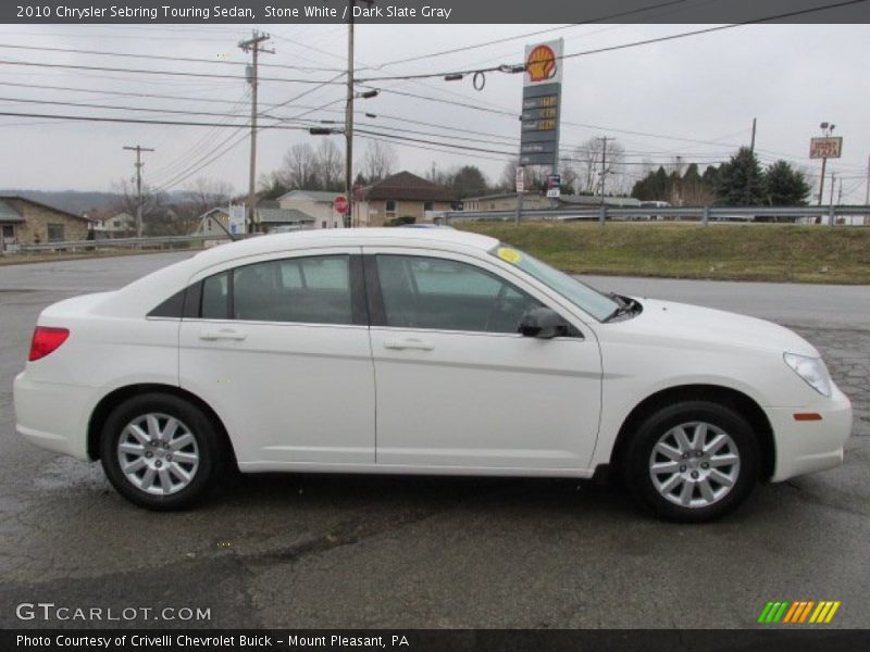 Stone White / Dark Slate Gray 2010 Chrysler Sebring Touring Sedan