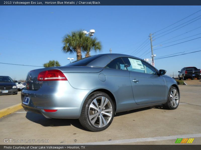 Horizon Blue Metallic / Charcoal/Black 2013 Volkswagen Eos Lux