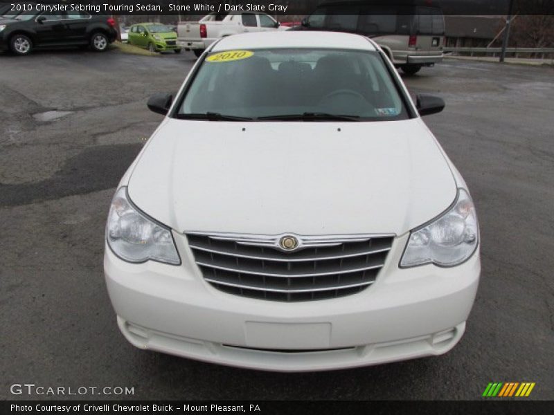 Stone White / Dark Slate Gray 2010 Chrysler Sebring Touring Sedan