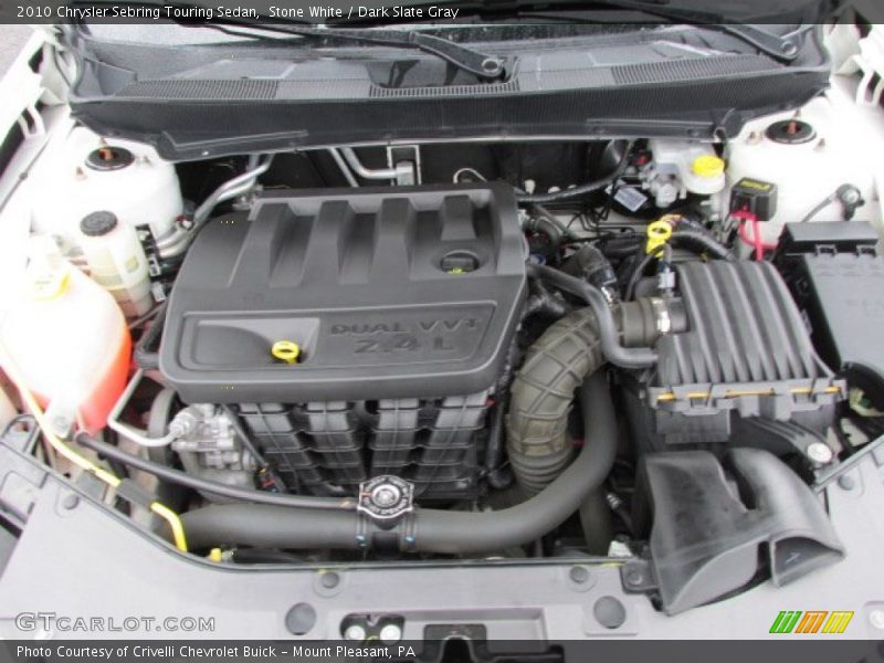 Stone White / Dark Slate Gray 2010 Chrysler Sebring Touring Sedan