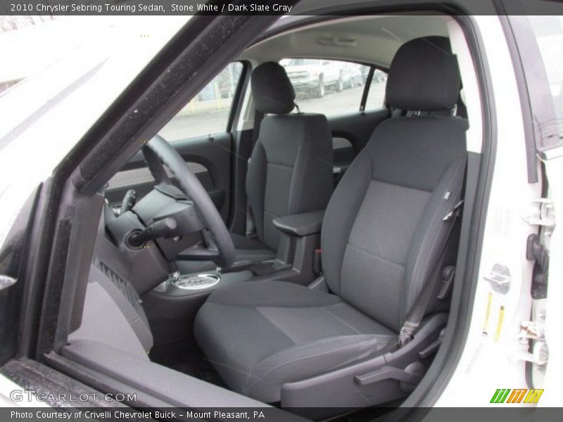 Stone White / Dark Slate Gray 2010 Chrysler Sebring Touring Sedan