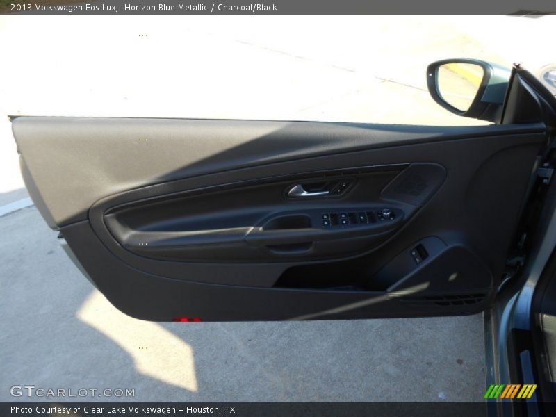 Horizon Blue Metallic / Charcoal/Black 2013 Volkswagen Eos Lux