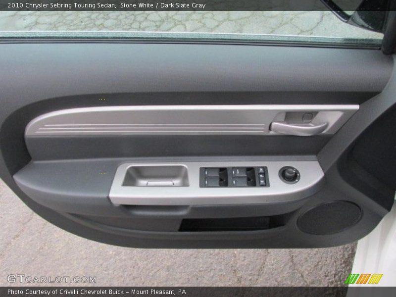 Stone White / Dark Slate Gray 2010 Chrysler Sebring Touring Sedan