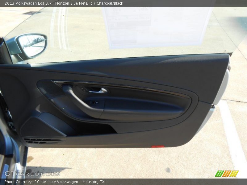 Horizon Blue Metallic / Charcoal/Black 2013 Volkswagen Eos Lux