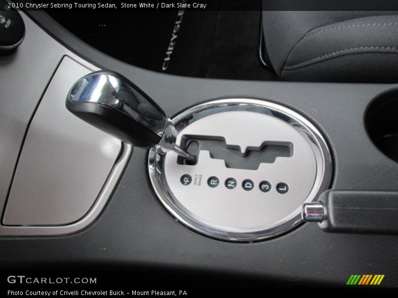Stone White / Dark Slate Gray 2010 Chrysler Sebring Touring Sedan