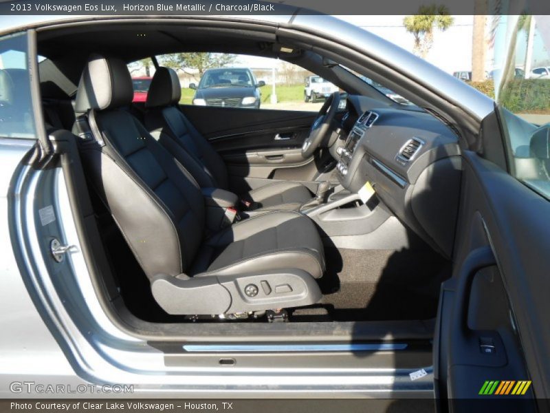 Horizon Blue Metallic / Charcoal/Black 2013 Volkswagen Eos Lux