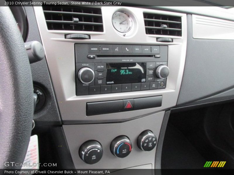 Stone White / Dark Slate Gray 2010 Chrysler Sebring Touring Sedan