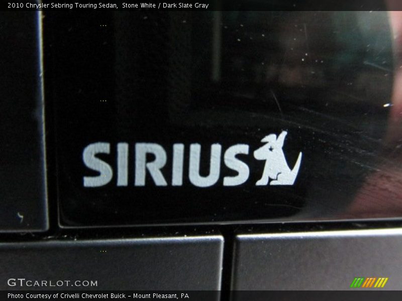 Stone White / Dark Slate Gray 2010 Chrysler Sebring Touring Sedan
