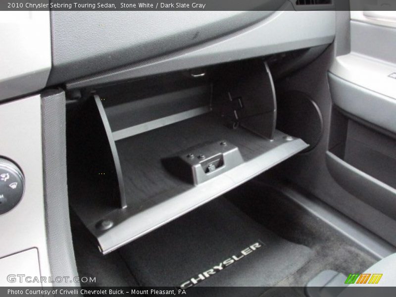Stone White / Dark Slate Gray 2010 Chrysler Sebring Touring Sedan