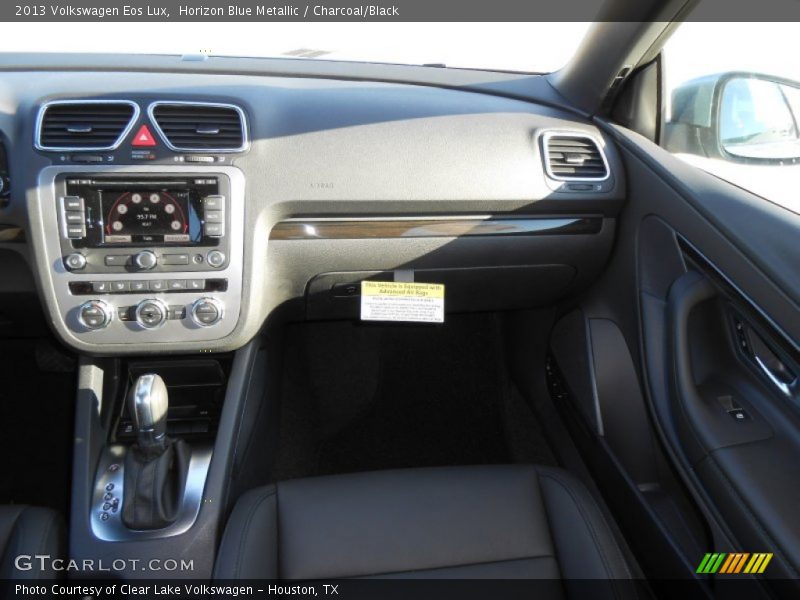 Horizon Blue Metallic / Charcoal/Black 2013 Volkswagen Eos Lux