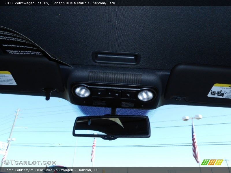 Horizon Blue Metallic / Charcoal/Black 2013 Volkswagen Eos Lux