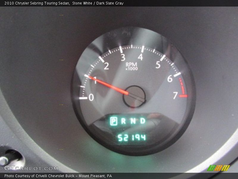 Stone White / Dark Slate Gray 2010 Chrysler Sebring Touring Sedan