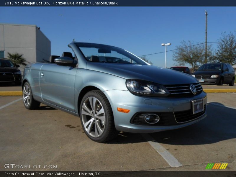 Horizon Blue Metallic / Charcoal/Black 2013 Volkswagen Eos Lux