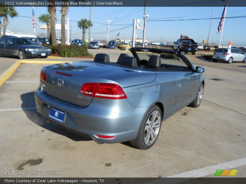 Horizon Blue Metallic / Charcoal/Black 2013 Volkswagen Eos Lux