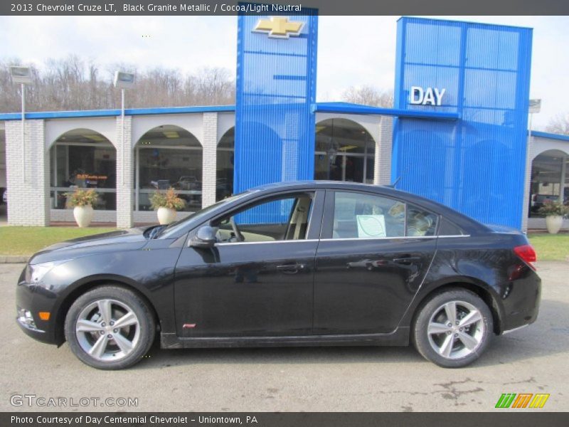 Black Granite Metallic / Cocoa/Light Neutral 2013 Chevrolet Cruze LT