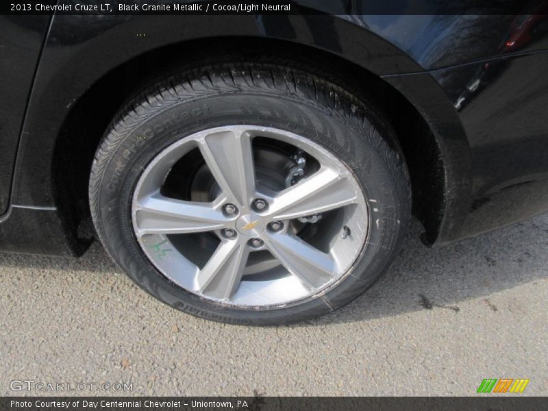 Black Granite Metallic / Cocoa/Light Neutral 2013 Chevrolet Cruze LT