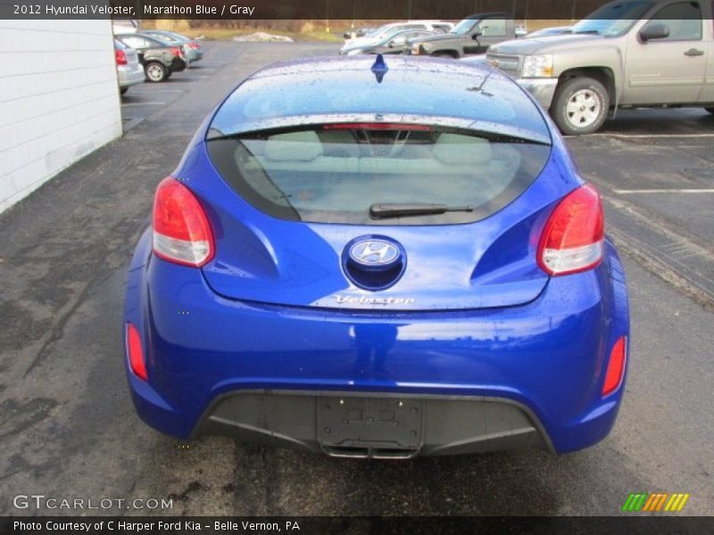 Marathon Blue / Gray 2012 Hyundai Veloster