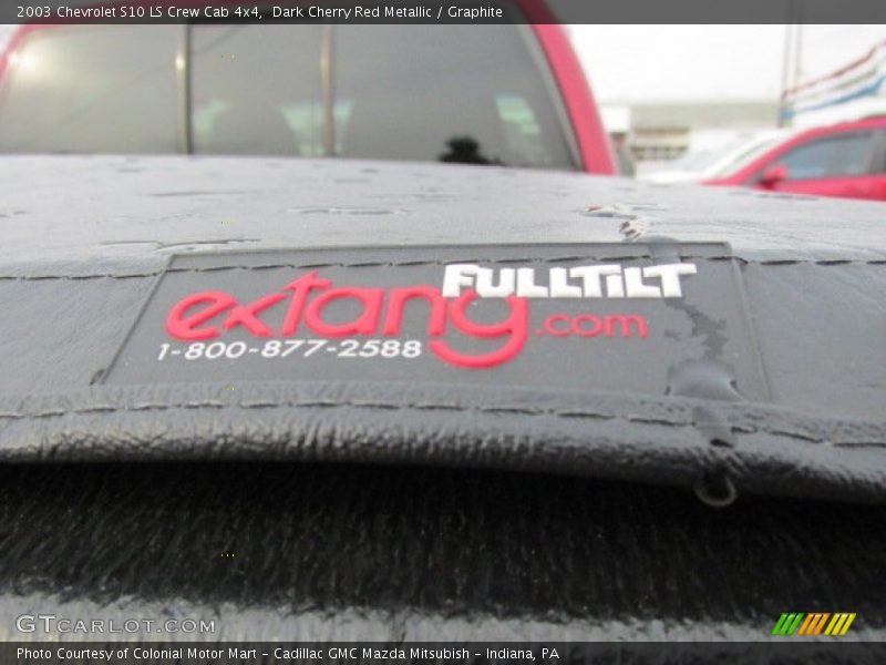 Dark Cherry Red Metallic / Graphite 2003 Chevrolet S10 LS Crew Cab 4x4