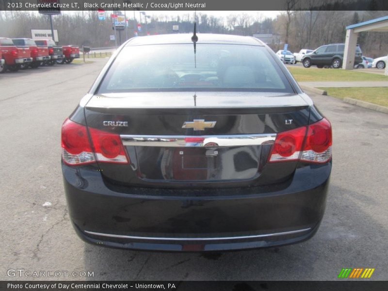 Black Granite Metallic / Cocoa/Light Neutral 2013 Chevrolet Cruze LT