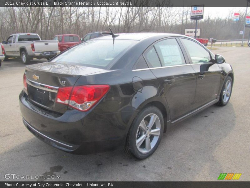 Black Granite Metallic / Cocoa/Light Neutral 2013 Chevrolet Cruze LT