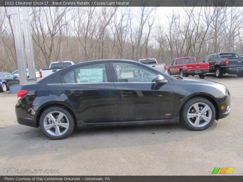 Black Granite Metallic / Cocoa/Light Neutral 2013 Chevrolet Cruze LT