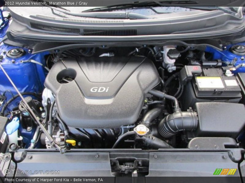 Marathon Blue / Gray 2012 Hyundai Veloster