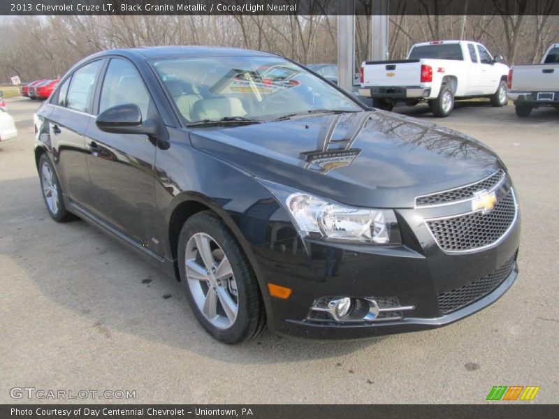 Black Granite Metallic / Cocoa/Light Neutral 2013 Chevrolet Cruze LT
