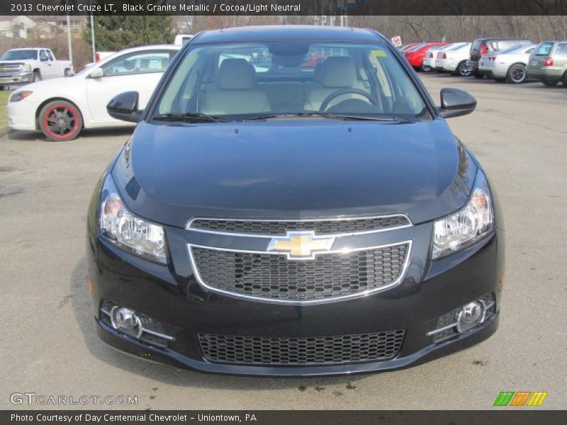 Black Granite Metallic / Cocoa/Light Neutral 2013 Chevrolet Cruze LT