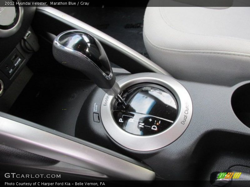 Marathon Blue / Gray 2012 Hyundai Veloster