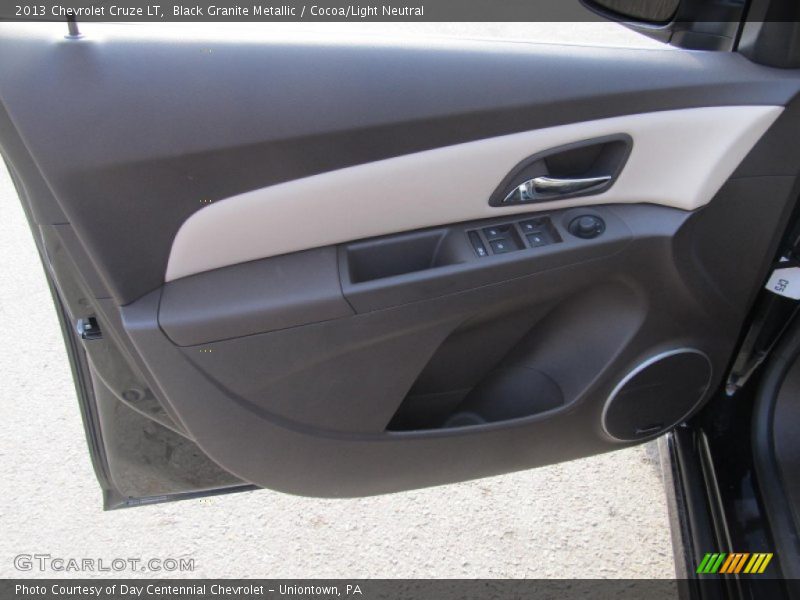 Black Granite Metallic / Cocoa/Light Neutral 2013 Chevrolet Cruze LT
