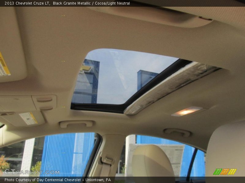 Black Granite Metallic / Cocoa/Light Neutral 2013 Chevrolet Cruze LT