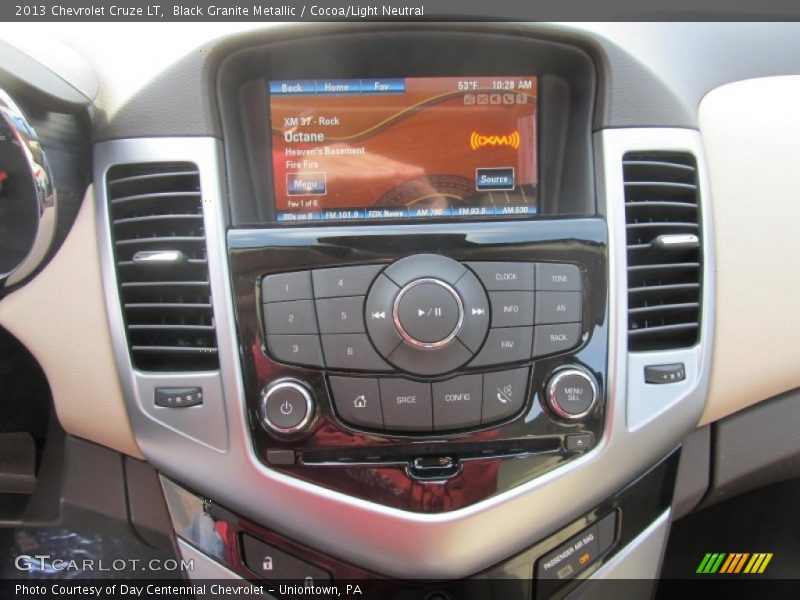 Black Granite Metallic / Cocoa/Light Neutral 2013 Chevrolet Cruze LT