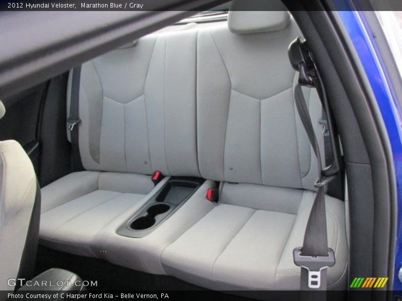 Marathon Blue / Gray 2012 Hyundai Veloster
