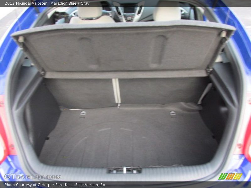 Marathon Blue / Gray 2012 Hyundai Veloster