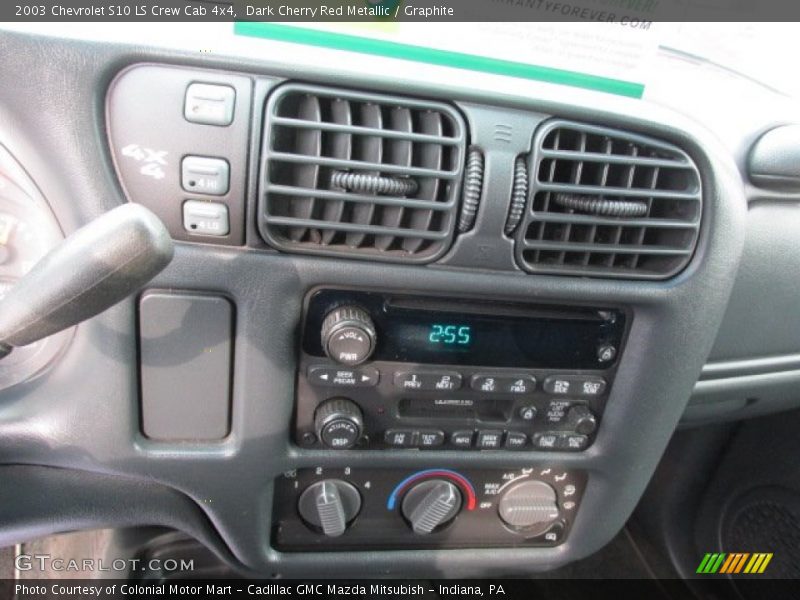 Dark Cherry Red Metallic / Graphite 2003 Chevrolet S10 LS Crew Cab 4x4