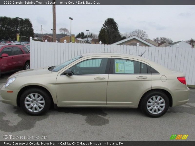 White Gold / Dark Slate Gray 2010 Chrysler Sebring Touring Sedan