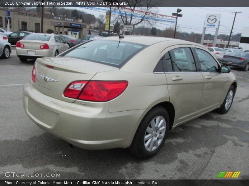 White Gold / Dark Slate Gray 2010 Chrysler Sebring Touring Sedan