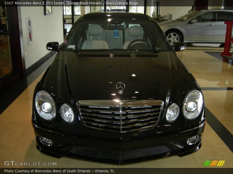 Sienna Black Metallic / Black/Sahara Beige 2007 Mercedes-Benz E 350 Sedan