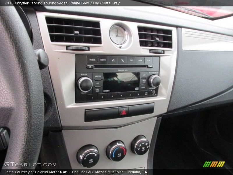 White Gold / Dark Slate Gray 2010 Chrysler Sebring Touring Sedan