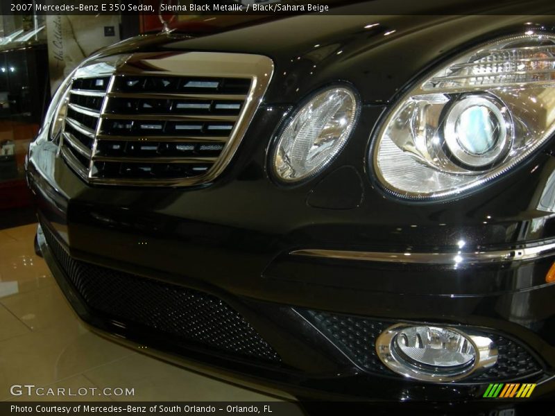 Sienna Black Metallic / Black/Sahara Beige 2007 Mercedes-Benz E 350 Sedan