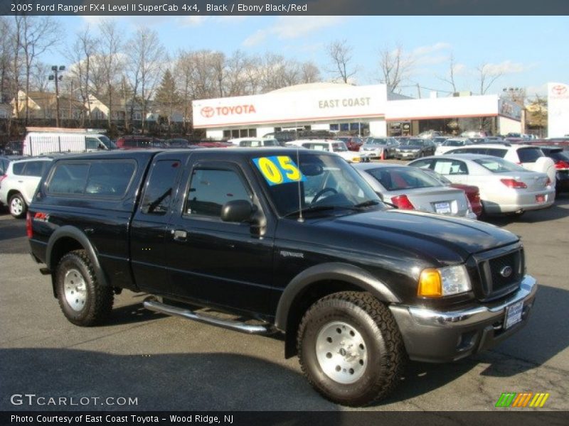 Black / Ebony Black/Red 2005 Ford Ranger FX4 Level II SuperCab 4x4