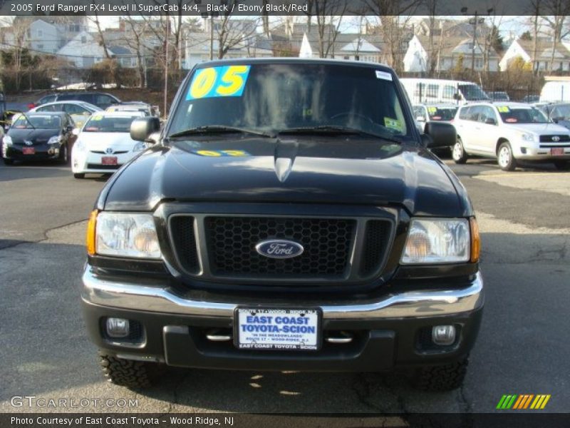 Black / Ebony Black/Red 2005 Ford Ranger FX4 Level II SuperCab 4x4