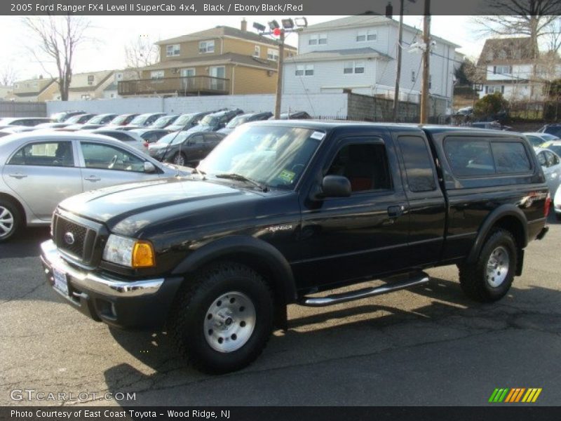Black / Ebony Black/Red 2005 Ford Ranger FX4 Level II SuperCab 4x4