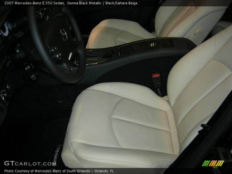 Sienna Black Metallic / Black/Sahara Beige 2007 Mercedes-Benz E 350 Sedan