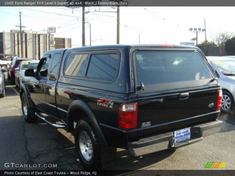 Black / Ebony Black/Red 2005 Ford Ranger FX4 Level II SuperCab 4x4