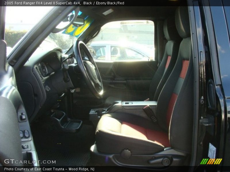 Black / Ebony Black/Red 2005 Ford Ranger FX4 Level II SuperCab 4x4